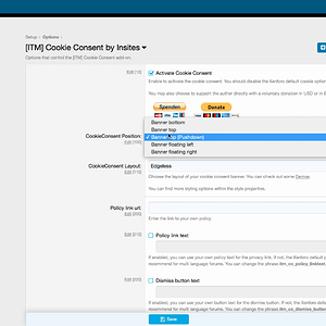 Cookie Consent for XF2